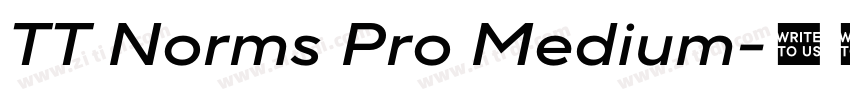 TT Norms Pro Medium字体转换